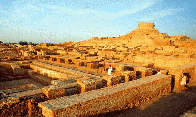 A picture of the Mohenjo-daro site