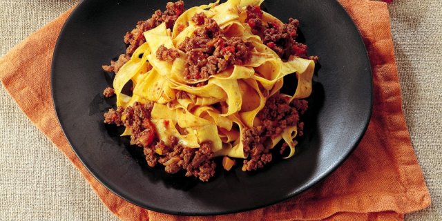 Pappardelle al ragù di cervo