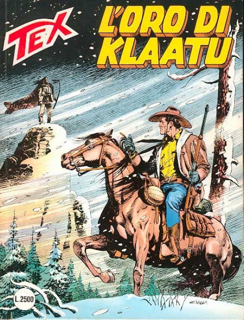 Tex Nr. 401: L'oro di Klaatu front cover (Italian).