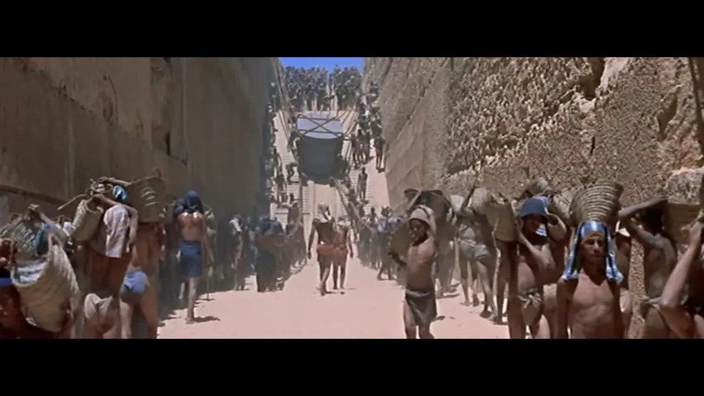 A scene from the Land of the Pharaohs (1955)