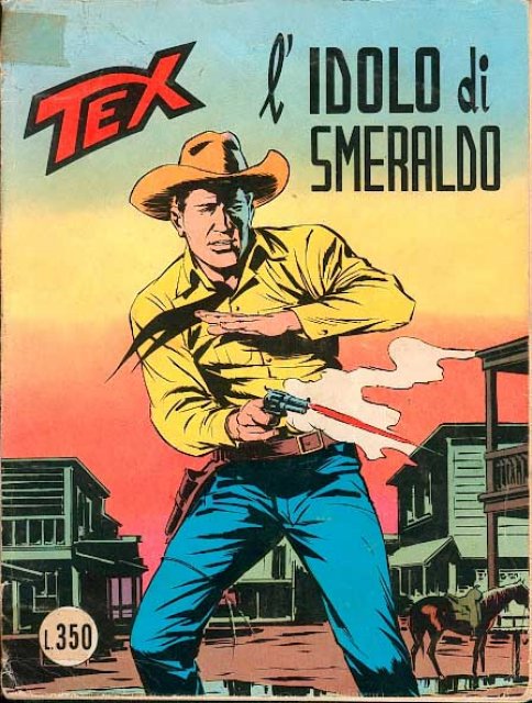 Tex Nr. 168: L'idolo di smeraldo front cover (Italian).