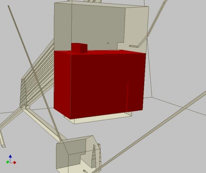 Current position The openings of air shafts are in the so-called King`s Chamber and end to nothing. 