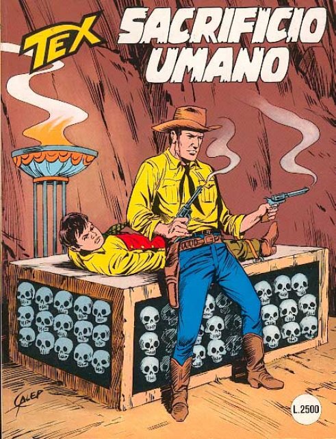 Tex Nr. 392: Sacrificio umano front cover (Italian).