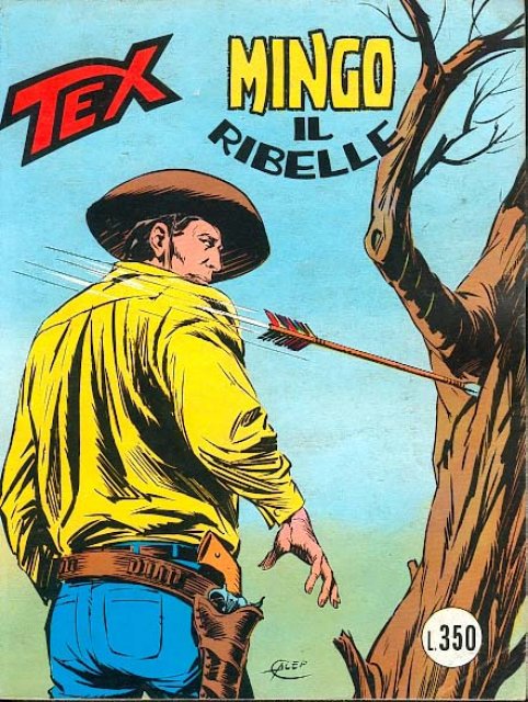 Tex Nr. 184: Mingo il ribelle front cover (Italian).