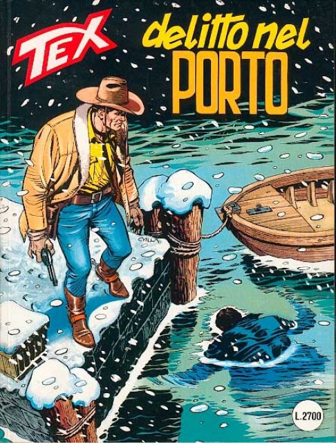 Tex Nr. 415: Delitto nel porto front cover (Italian).