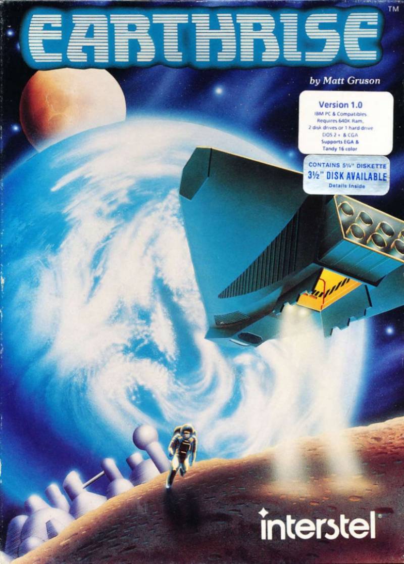 Earthrise MS-DOS front cover