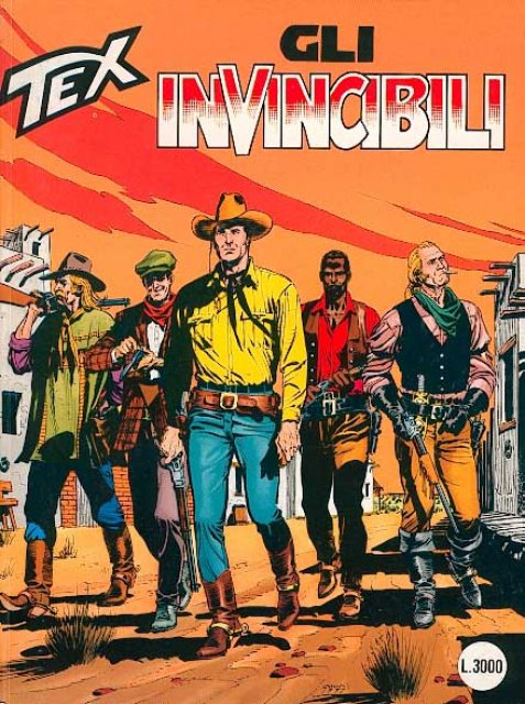 Tex Nr. 438: Gli invincibili front cover (Italian).