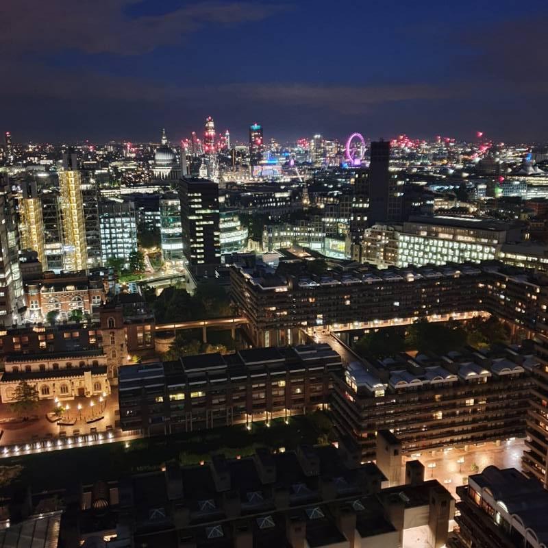 London at dusk