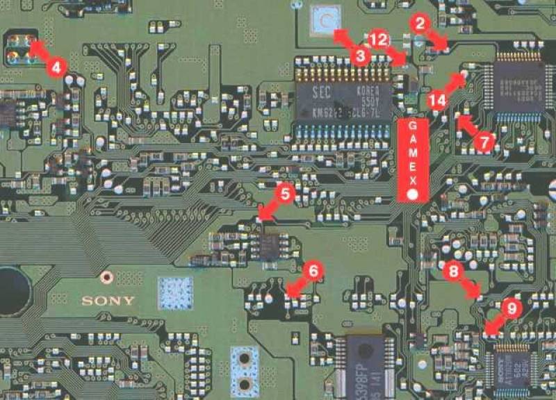 Wiring for 52pin QFP Board