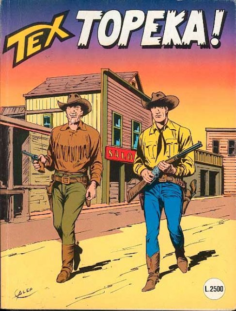 Tex Nr. 398: Topeka! front cover (Italian).