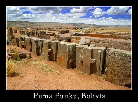 The underground chamber in Pumapunku