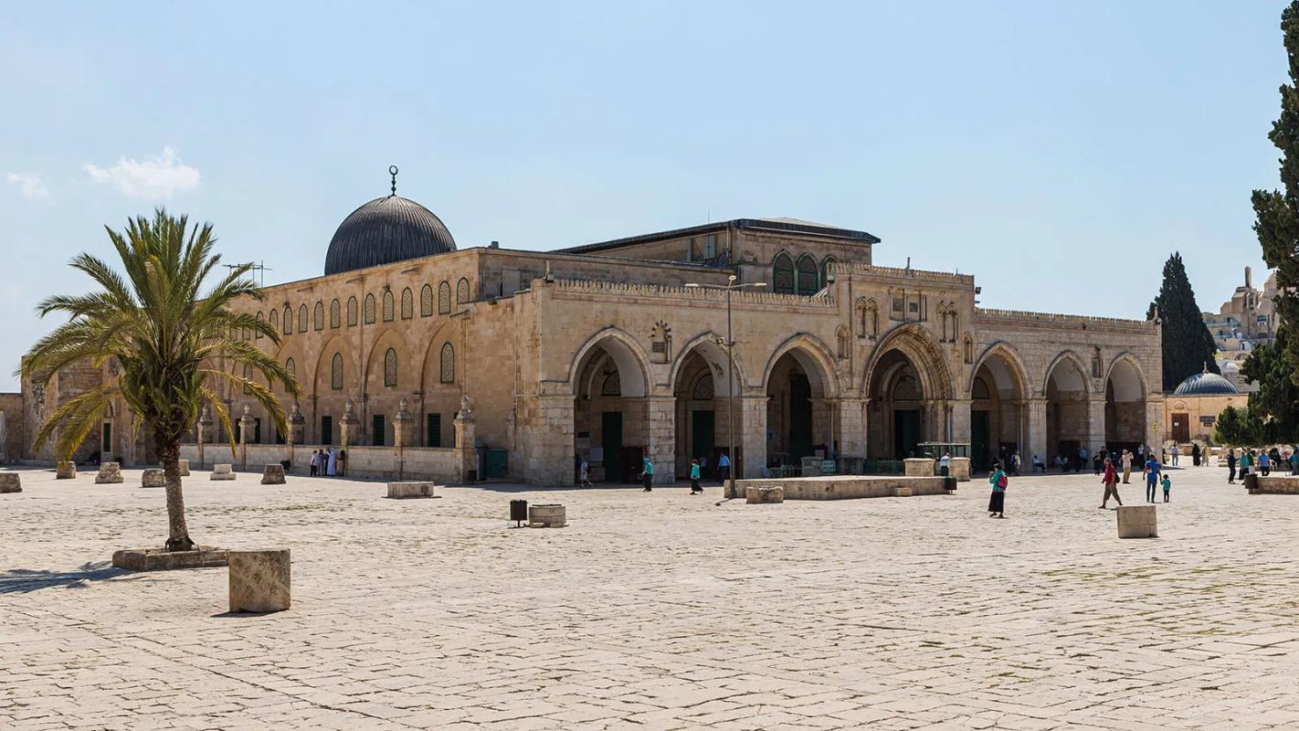 The nearby Al-Aqsa Mosque, according to some, the true seat of the Templars in the Holy Land.