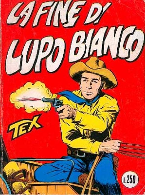 Tex Nr. 019: La fine di Lupo Bianco front cover (Italian).