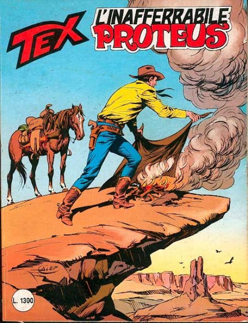 Tex Nr. 317: L'inafferabile Proteus front cover (Italian).